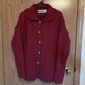 Aran Crafts 100% Merino Wool Sweater
